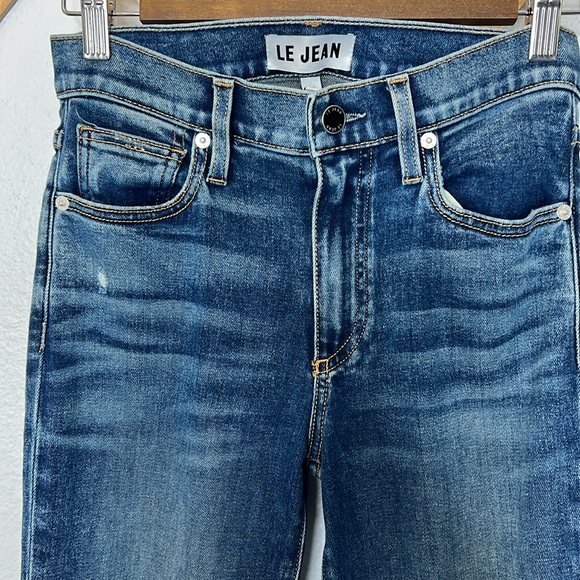 LE JEAN bella crop flare jean in meadow - Picture 5 of 10